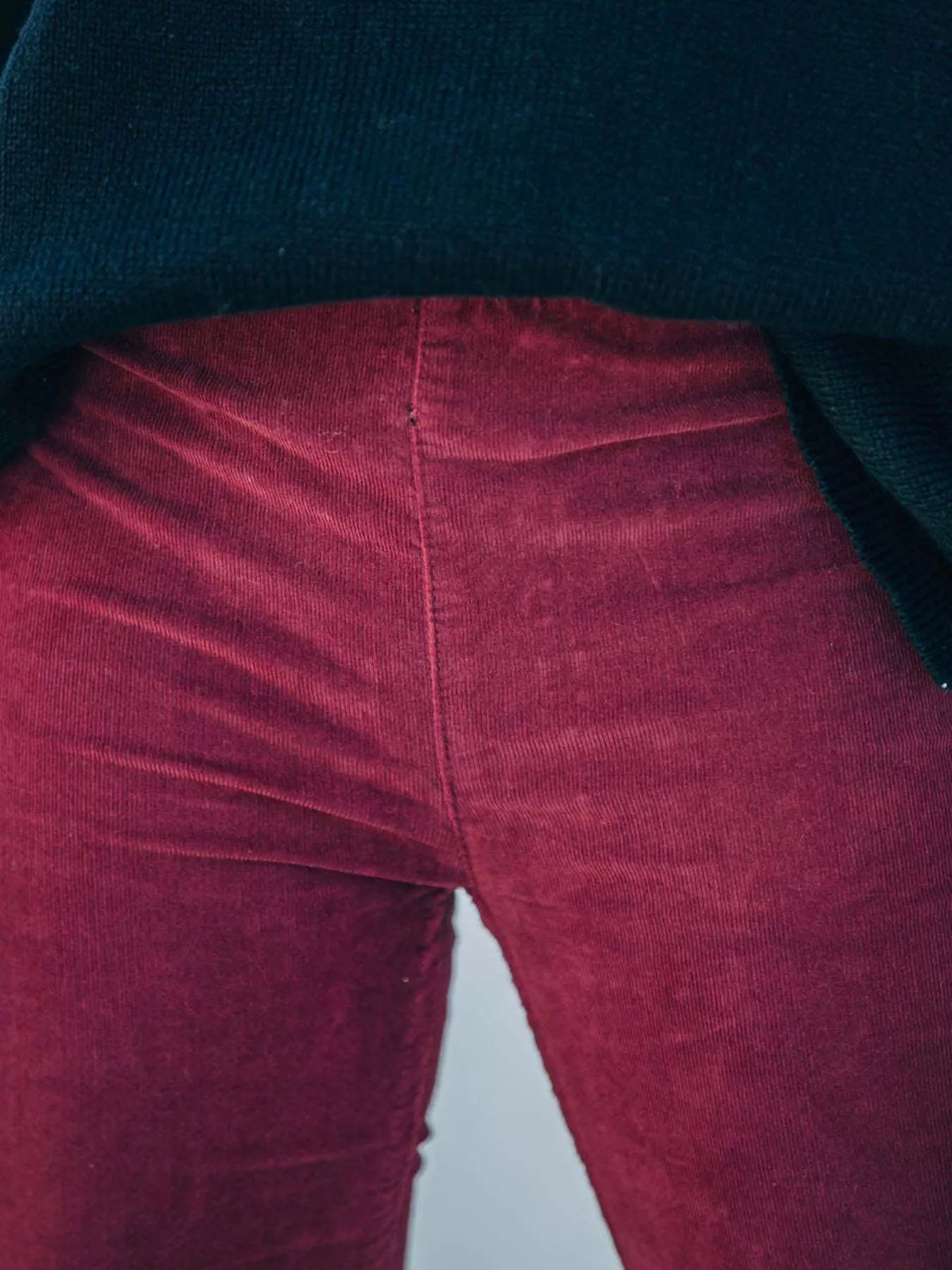 Full Size Corduroy Flare Pants Plus Size