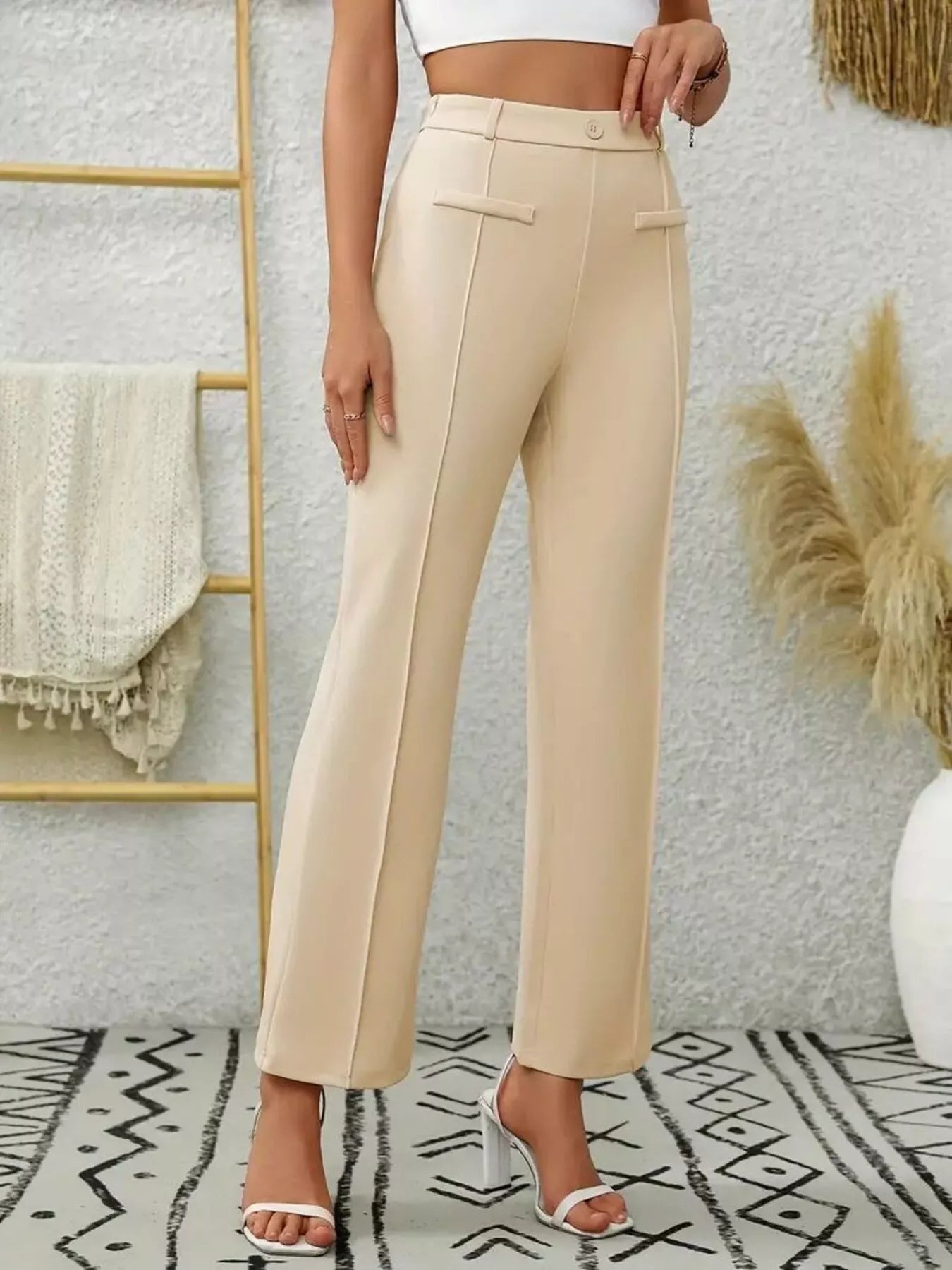 High Waist Flare Pants