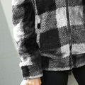 Plaid Zip-Up Collared Jacket