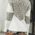Leopard V-Neck Long Sleeve Sweater
