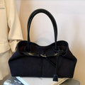 Buckle Decor Shoulder Bag