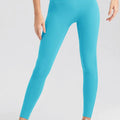 High Waist Skinny Active Pants Light Blue