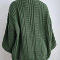 Chunky Knit Cable Knit Button-Up Cardigan