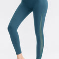 Wide Waistband Slim Fit Long Sports Pants Deep Teal