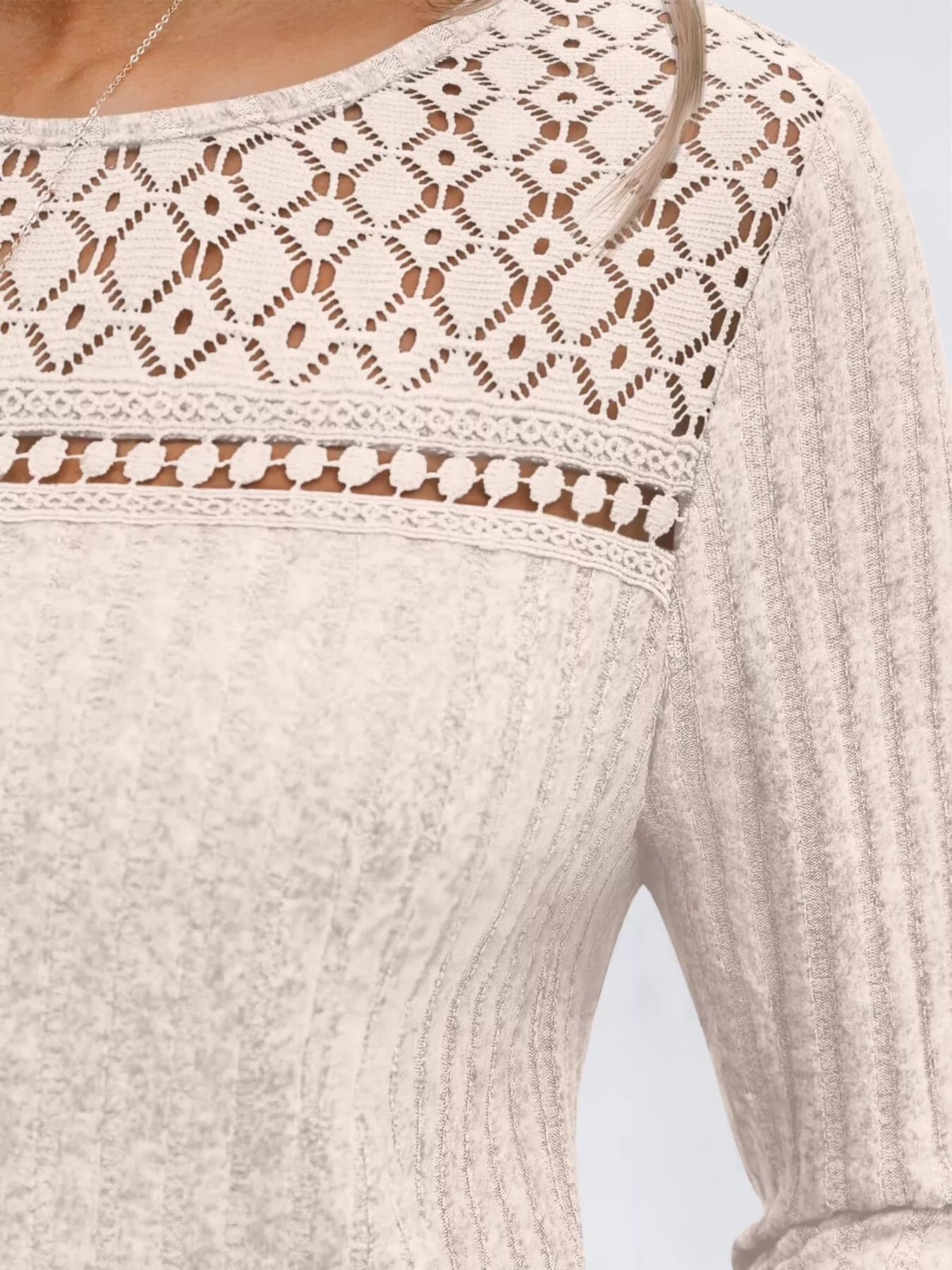 Ribbed Long Sleeve T-Shirt