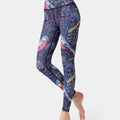 Printed High Waist Active Leggings Fuchsia Pink