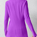 Single-Button Long Sleeve Blazer