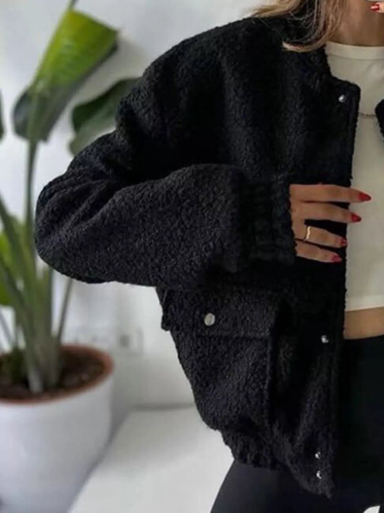 Sherpa Snap-Down Jacket