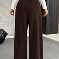 Full Size Drawstring Wide Leg Pants Plus Size