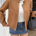 Casual Zip Up Long Sleeve Jacket