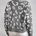 Leopard Mock Neck Sweater