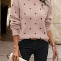 Polka Dot Long Sleeve Sweater
