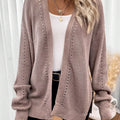 Cozy Knit Open Front Cardigan