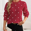Polka Dot Long Sleeve Sweater