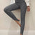 Ribbed Mid Waist Leggings Charcoal