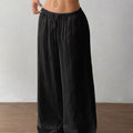 Full Size Drawstring Wide Leg Pants Plus Size