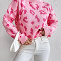Leopard Mock Neck Sweater