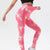Tie-Dye High Waist Active Leggings Deep-Pink