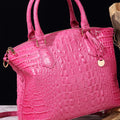 PU Leather Handbag Fuchsia Pink One Size