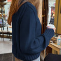 Ribbed Round Neck Sweater