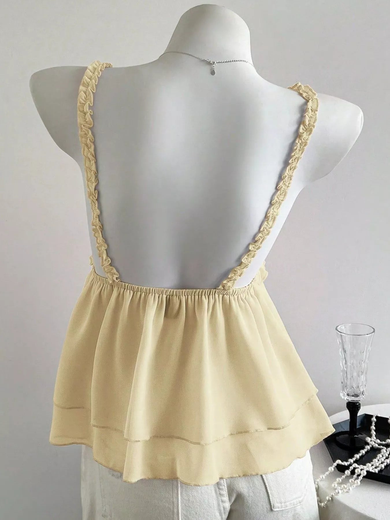 Lace Detail Layered Cami