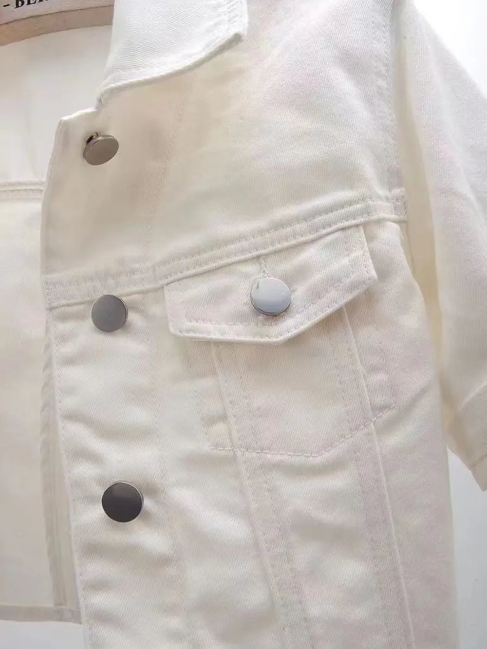 Full Size Cropped Denim Jacket Plus Size