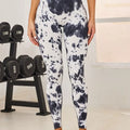 Tie-Dye High Waist Active Leggings White