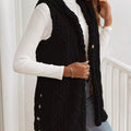Cozy Sherpa Fleece Hooded Vest Coat