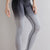Gradient High Waist Sports Leggings Black White