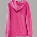 Button-Front Drawstring Hoodie