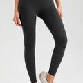 High Waist Skinny Active Pants Black
