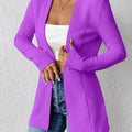 Single-Button Long Sleeve Blazer