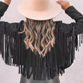 Fringe Open Front Cropped Jacket