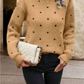 Polka Dot Long Sleeve Sweater