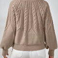 Cable Knit Long Sleeve Sweater