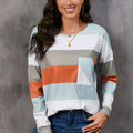 Wide Stripe Top with Pocket Charcoal