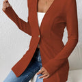 One Button Long Sleeve Blazer