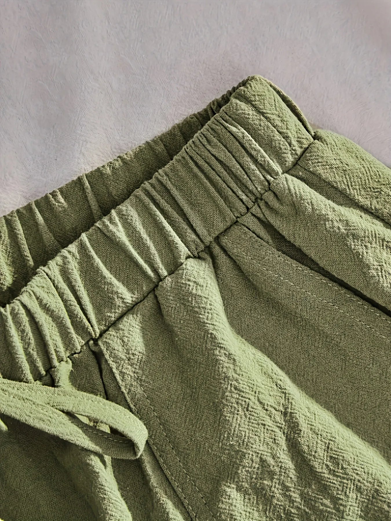 Elastic Waist Shorts with Pockets