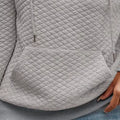 Drawstring Textured Dropped Shoulder Hoodie