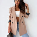 Lapel Collar Long Sleeve Blazer