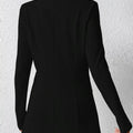 Single-Button Long Sleeve Blazer