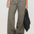 Wide Leg Jeans with Pockets Dark Gray