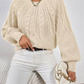 Cable Knit Long Sleeve Sweater