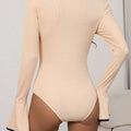 Long Sleeve Bodysuit with Contrast Trim
