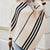 Striped Pattern Batwing Sleeve Sweater Apricot