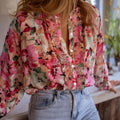 Floral Print Button Up Shirt