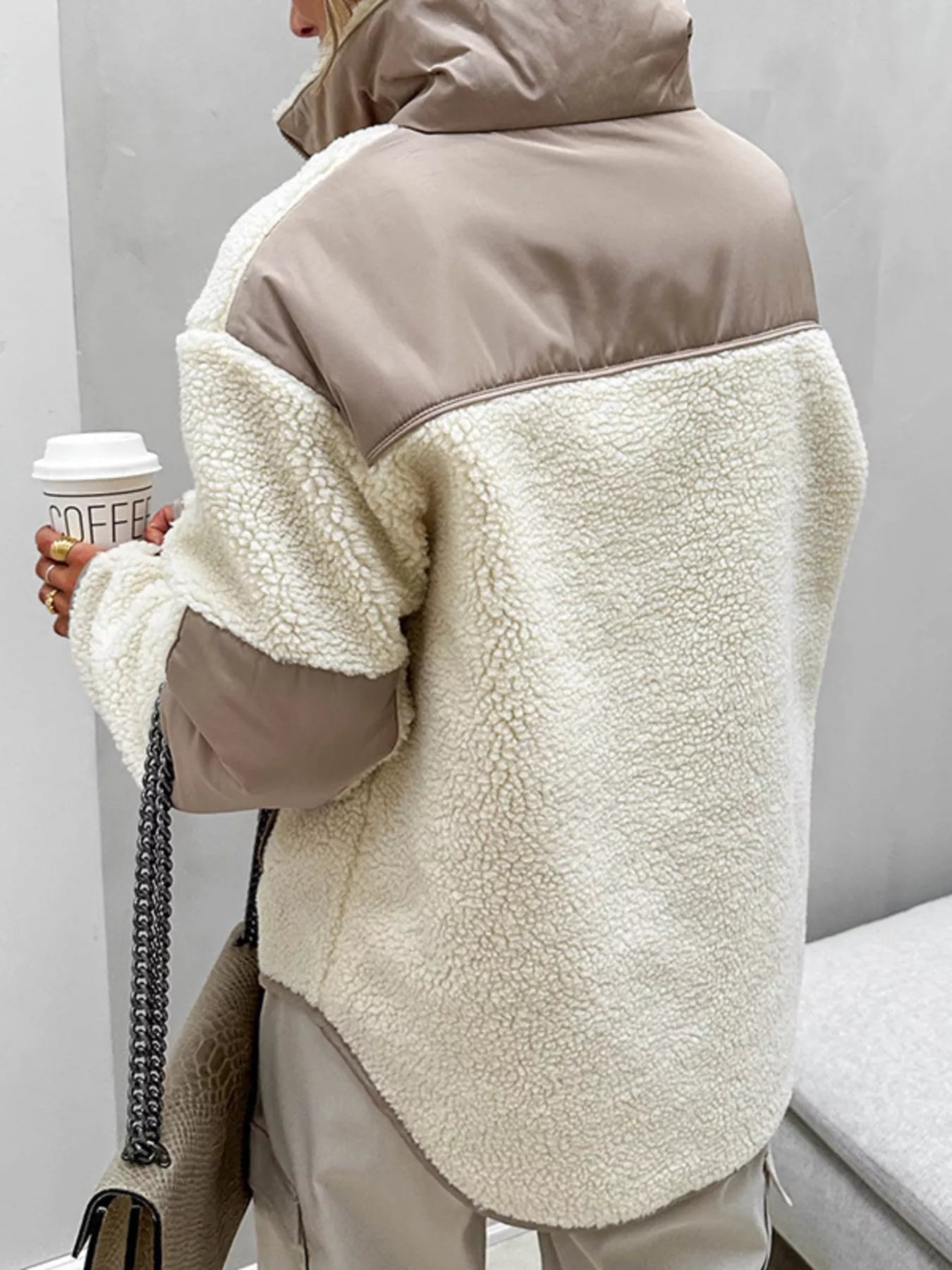 Sherpa Half Zip Sweatshirt