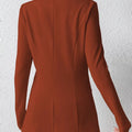 Single-Button Long Sleeve Blazer