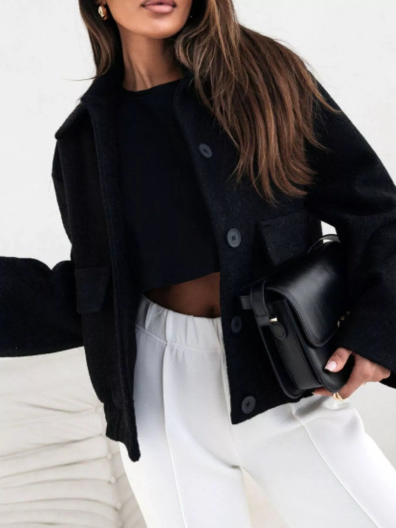 Button-Down Long Sleeve Outerwear