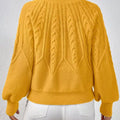 Cable Knit Long Sleeve Sweater
